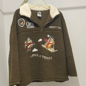 Disney Chip & Dale Brown Fleece Sweater